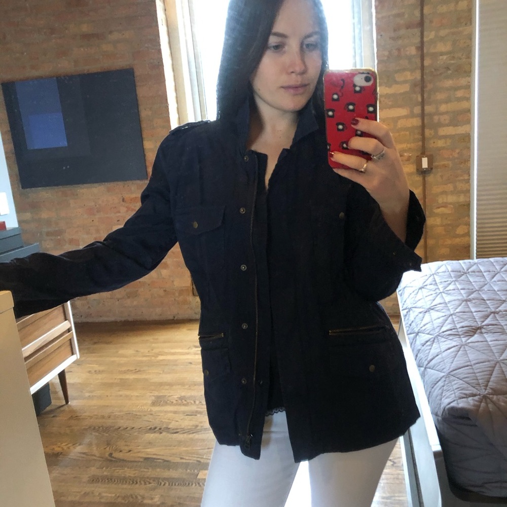 Navy Utility Jacket - Picture 3 of 9
